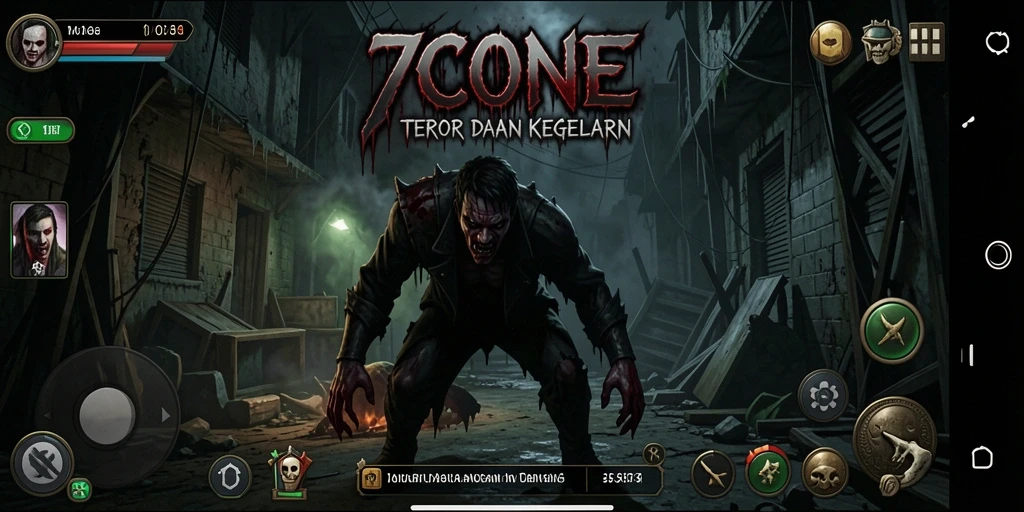 Tangkapan layar menampilkan momen mendebarkan dari gameplay 7CONE.