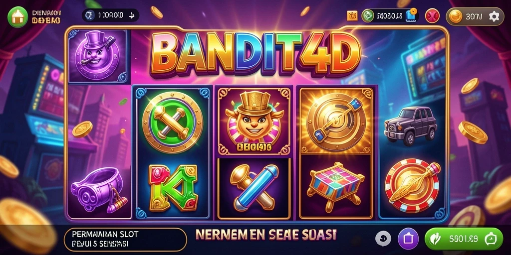 Tampilan gameplay menarik dengan fitur Slot yang mengesankan.