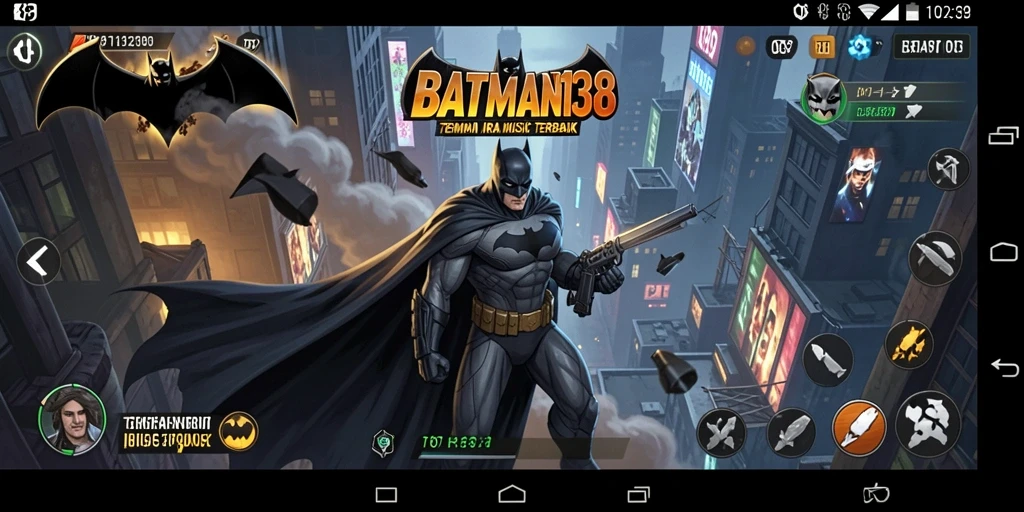 Screenshot menunjukkan pengguna menikmati fitur karaoke di BATMAN138.