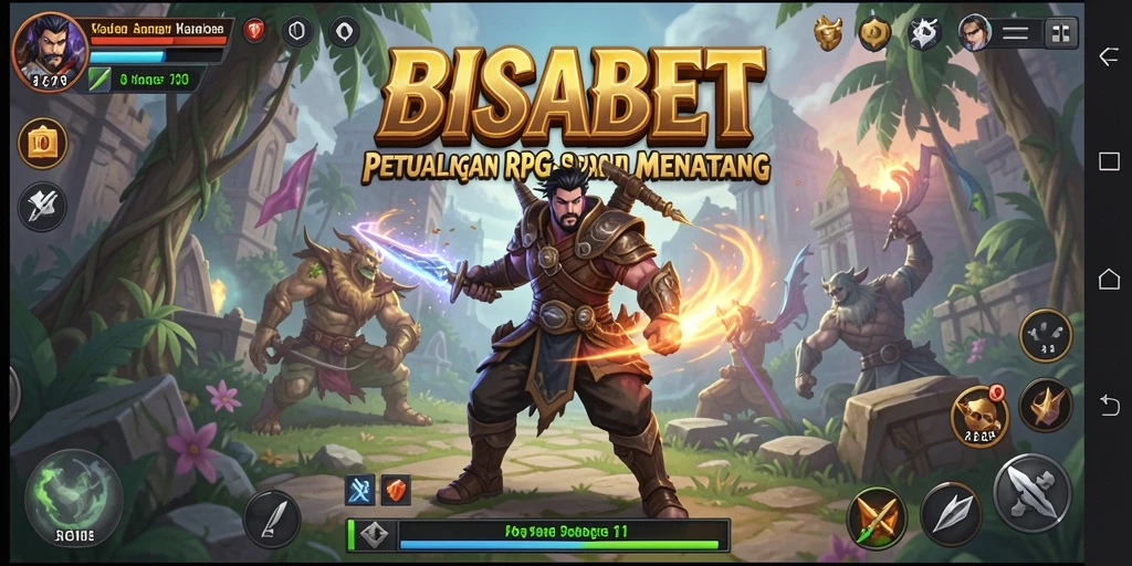 Tampilan gameplay RPG yang menakjubkan di BISABET.