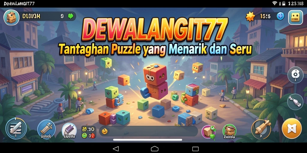 Tampilan gameplay Puzzle yang menarik dan menantang di DEWALANGIT77.
