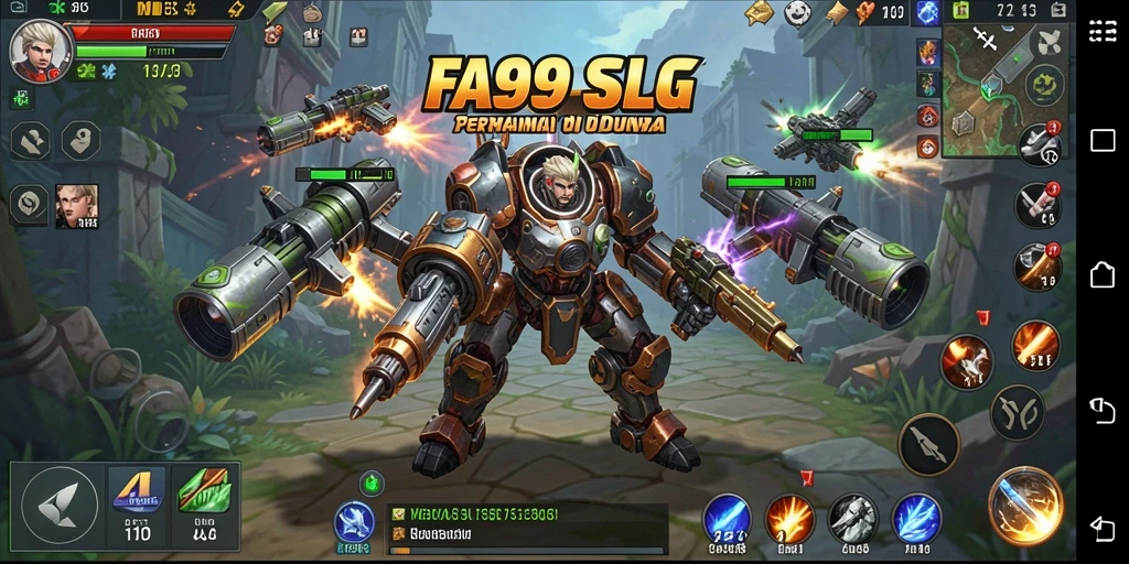 Tampilan gameplay menarik dari FA99 dengan berbagai strategi.