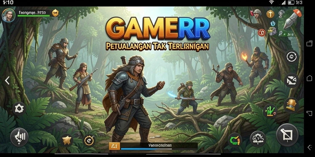 Screenshot menunjukkan aksi menarik dalam gameplay petualangan yang mendebarkan.