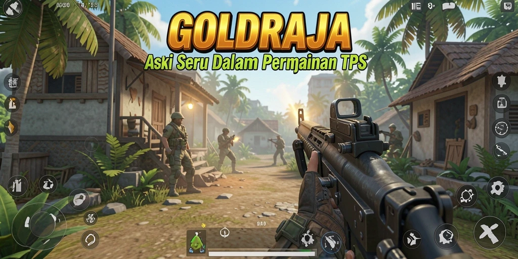 Tampilan aksi menegangkan dalam gameplay GOLDRAJA yang mengasyikkan.