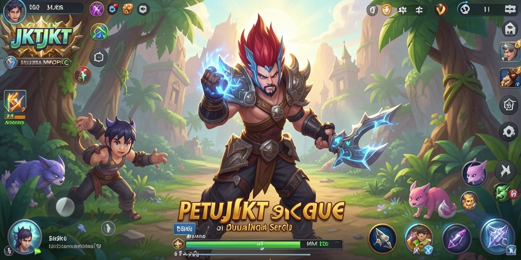 Tangkapan layar gameplay JKTJKT menunjukkan aksi seru dan grafis menawan.