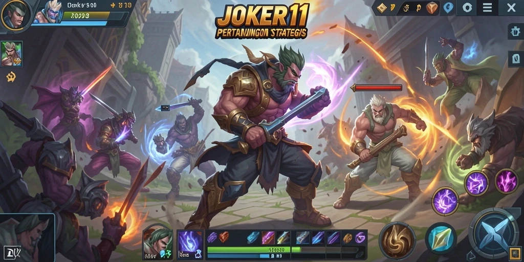 Screenshot gameplay JOKER11 menampilkan momen pertarungan seru.
