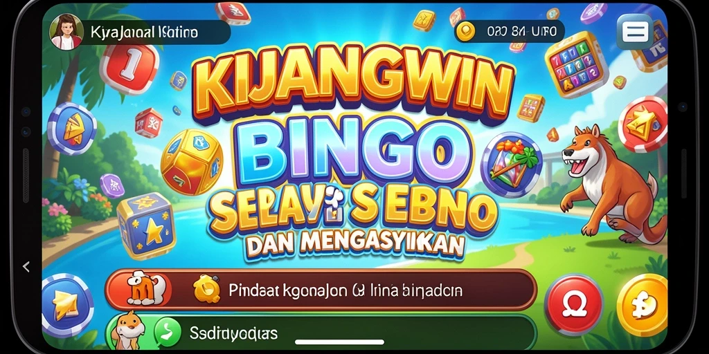 Tampilan gameplay seru KIJANGWIN yang menampilkan momen memasuki permainan Bingo.