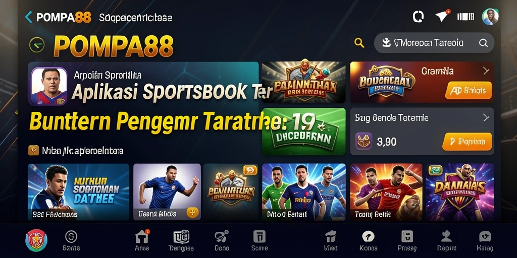 Screenshot POMPA88 menampilkan pengalaman taruhan olahraga yang menarik.