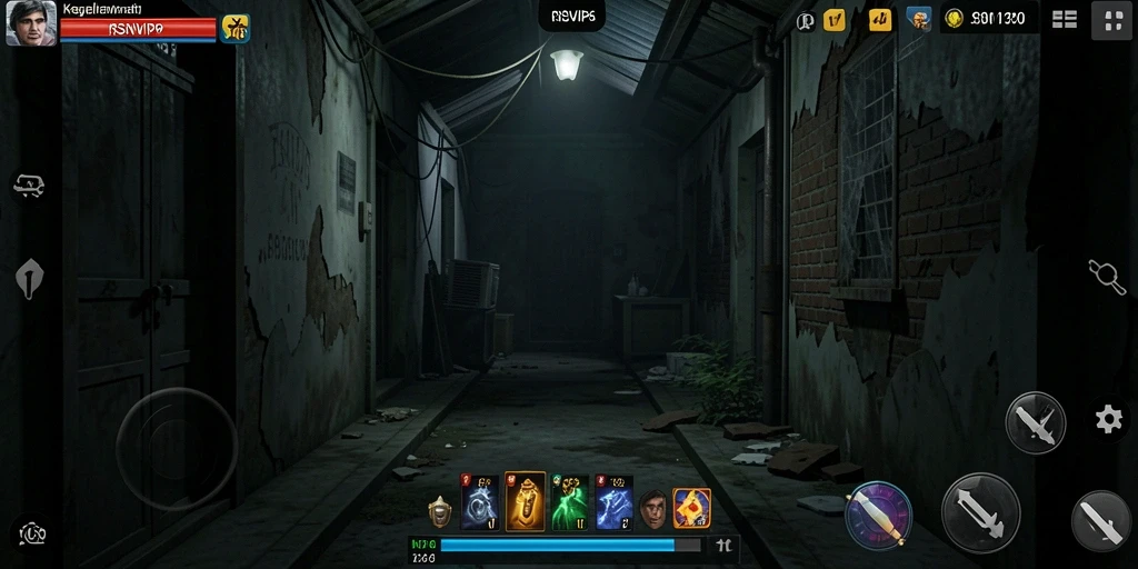 Screenshot menampilkan suasana mencekam dari gameplay RSNVIP6.