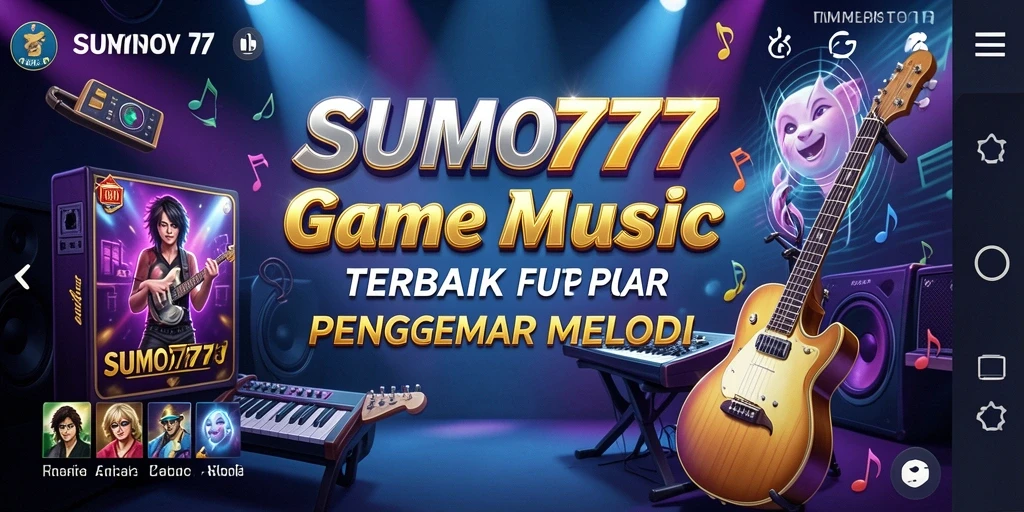 Tampilan menarik dari gameplay SUMO777 yang penuh dengan musik.